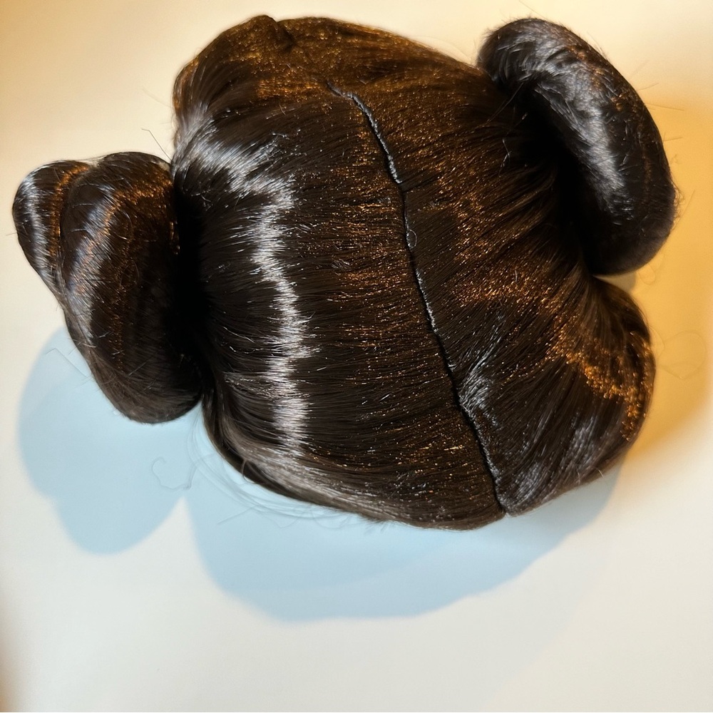 Disney Disneyland Star Wars Princess Leia Cosplay Costume Wig Halloween